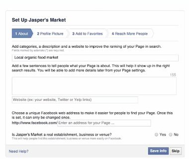 social media profile set up 