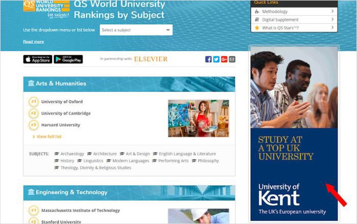 Example of Display Advertising