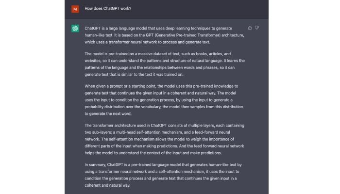 How does chatgpt works