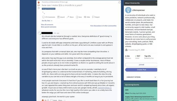 Engaging Through Comments in reddit